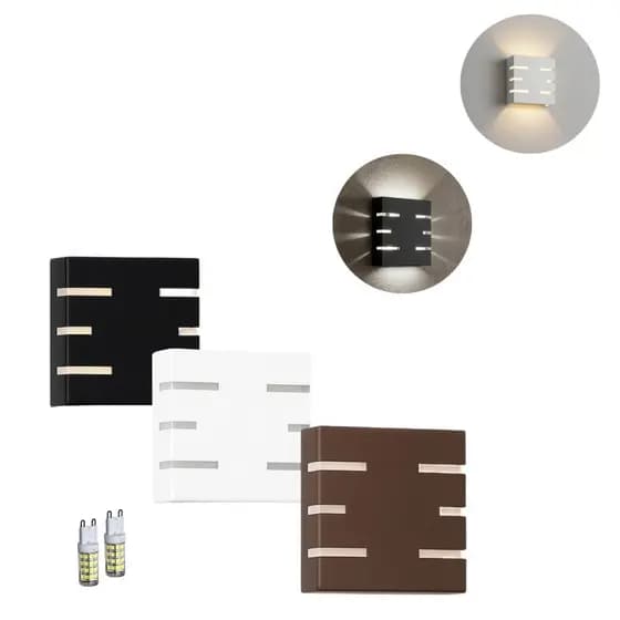 8 Arandela Decorativa Muro Jardim Bivolt + Lâmpada LED G9 110/220V