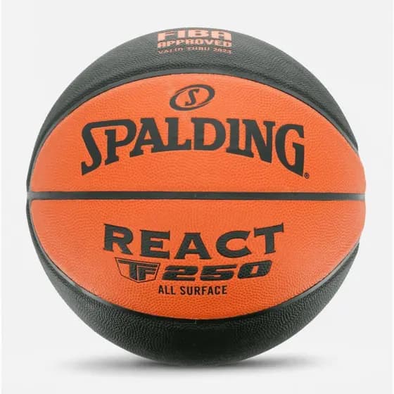 Bola De Basquete Spalding React TF-250 FIBA - Laranja