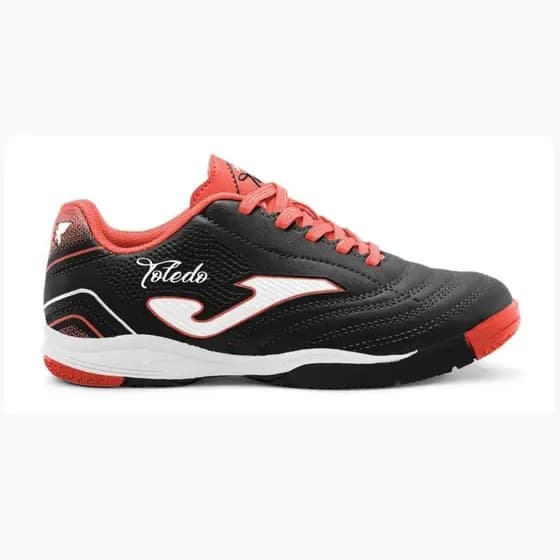 Chuteira de Futsal Joma Toledo Infantil - Preto e Vermelho