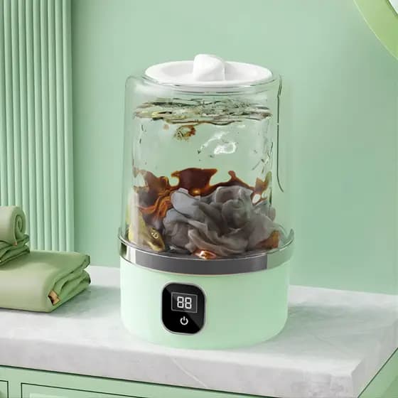 Lavadora Doméstica Mini Silenciosa, Leve e Prática, Perfeita Para Viagem, Camping e Uso No Quarto