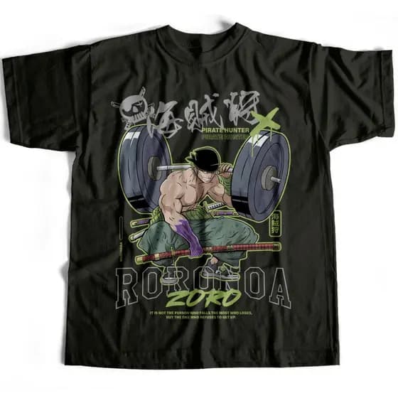 Camiseta Básica Rononoa Zoro GYM Maromba Treino One Piece