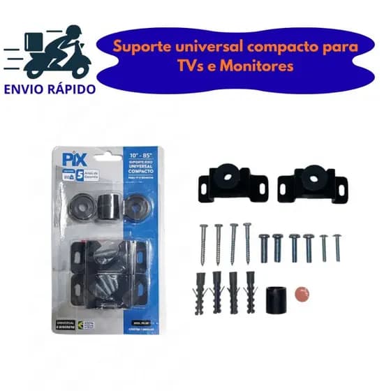 Suporte Monitores TV Smart LED LCD 10" a 85" Seguro Sala Quarto e Escritório