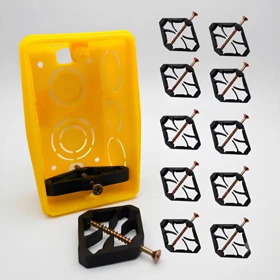Kit Reparo Salva Caixinha Abas Tomada Luz 4x2 Expansível Compacto Reparo
