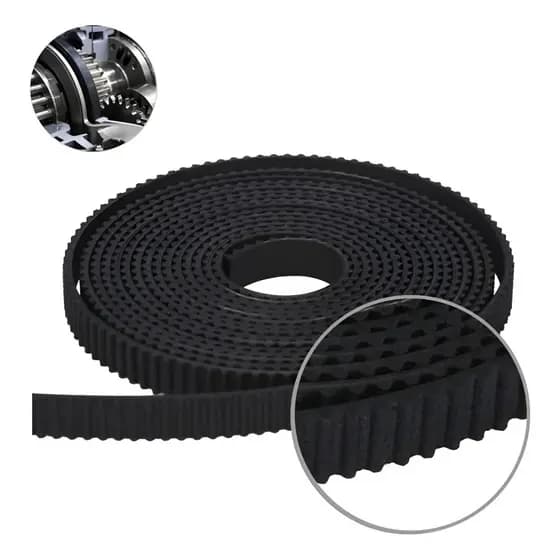 10m Correia Gt2 6mm Alma De Aço Aberta + 1 Kit Emenda Grátis