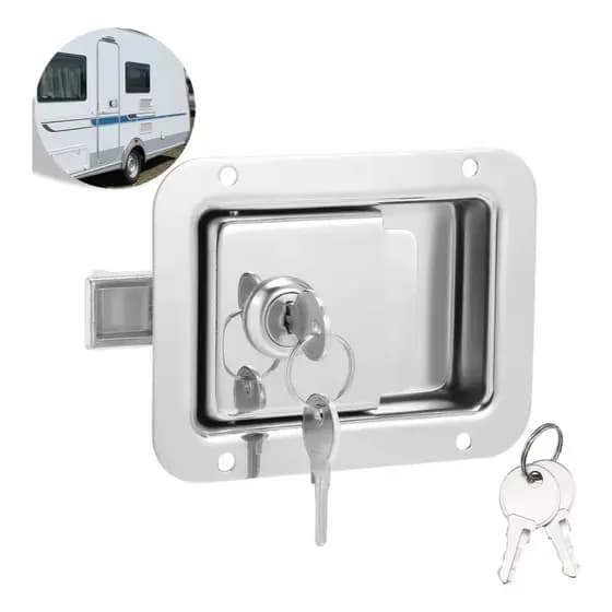 Fechadura De Aço Inoxidável Para Caixa De Carga , Porta-Malas , van , motorhome , Ônibus .