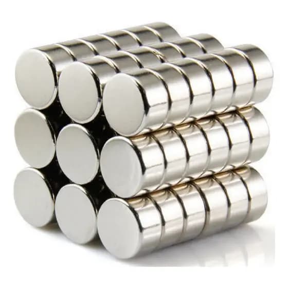 Disco Super Ímãs De Neodímio 10x5 mm Suporta 2.7 kg 30 Unidades