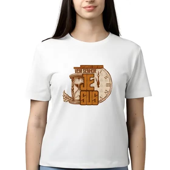 Camiseta Gospel maranata vem senhor Jesus – Fé, Força e Estilo em Uma Só Peça!