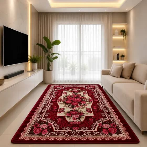 Tapete Belga 3x2 Grande Elegante Antiderrapante Aveludado Promoção