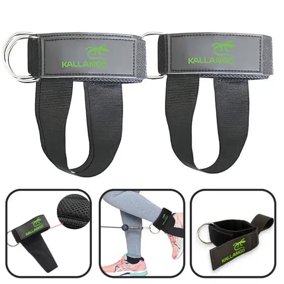 Crossover Tornozeleira Kallango Com Alça de Pé Para Exercícios Glúteos