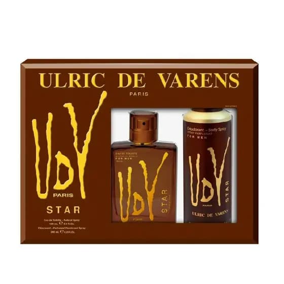 UDV ULRIC DE VARENS KIT PERFUME MASCULINO STAR EDT 100ML 2 EM 1