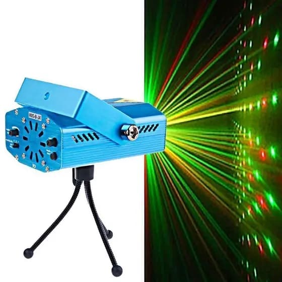 Canhão Laser Jogo De Luz Led Projetor Raios Holográfico