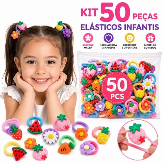 50/100/150 elastico de cabelo Xuxinha Rabico infantil Presente de dia das crianças
