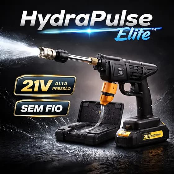 Lavadora de Alta Pressão Portátil 21V Sem Fio Recarregável Jato Potente.