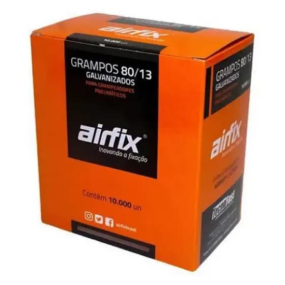 Grampo 80/13 Caixa c/ 10.000 Unid. Airfix