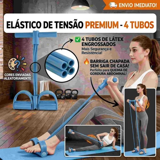Elástico Extensor de Exercícios Pull Reducer Multi Função Academia Em Casa Uso Profissional