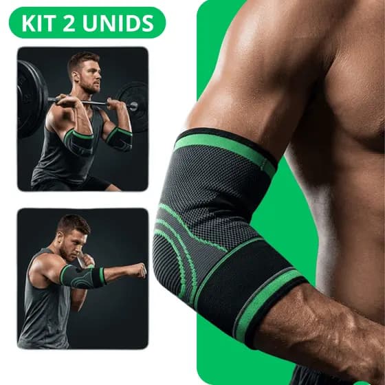Cotoveleiras Ortopédica Ajustável Compressão Epicondilite Dor Academia Par Fitness Musculação