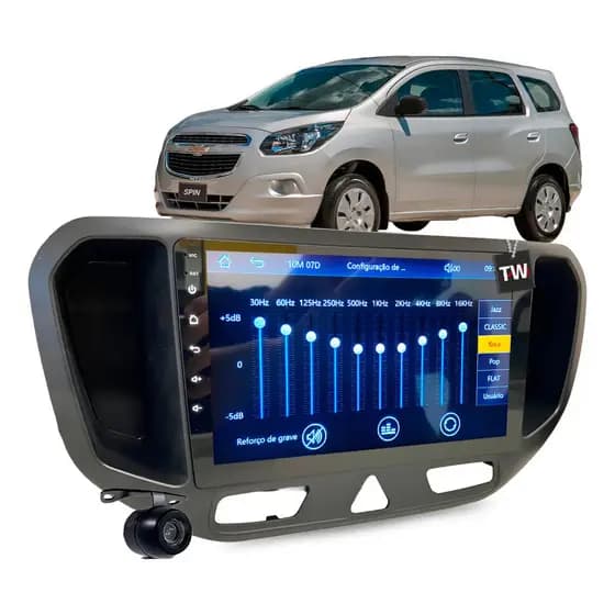 Multimídia Mp10 Gm Spin Ls 2012 À 2016 Preto Carplay Sem Fio