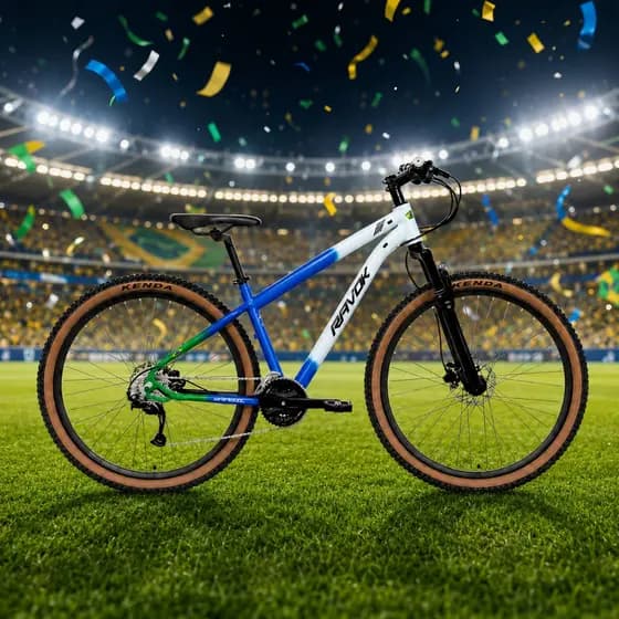 Bicicleta Aro 29 Ravok 12v Edição Limitado Brasil Freio Hidraulico Cubo Aluminio K7 Suspensao Trava