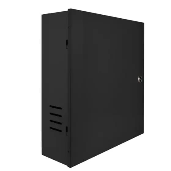 Caixa Rack Organizadora Metálica Vertical para DVR CFTV - Preto