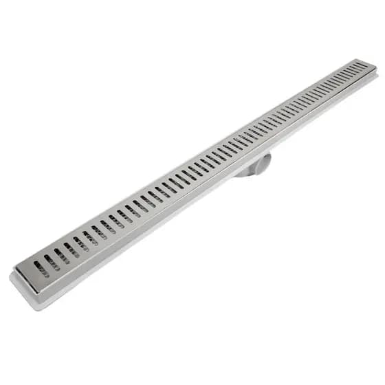 Ralo 5x80 Inox Polido Coletor Cinza Banheiro Box Linear