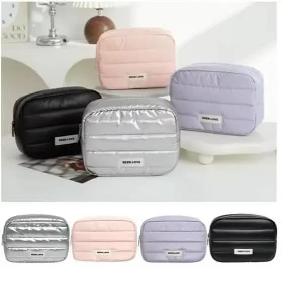 Organizador de Produtos de Maquiagem Portátil para Bolsa - Estojo com Capacidade ABC
