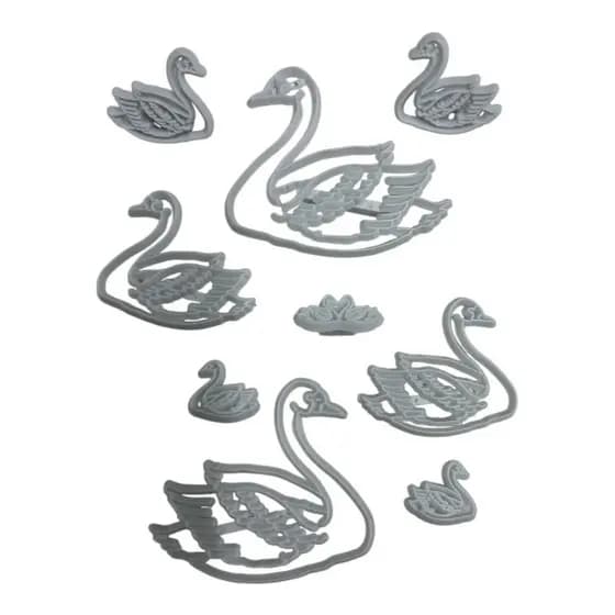 Marcador Molde Cisnes Biscuit Pasta Americana - 4830