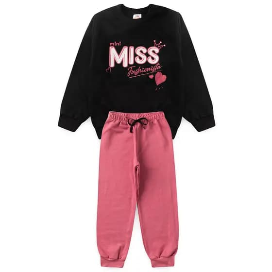 Conjunto moleton masculino e feminino de inverno infantil moda infantil barato