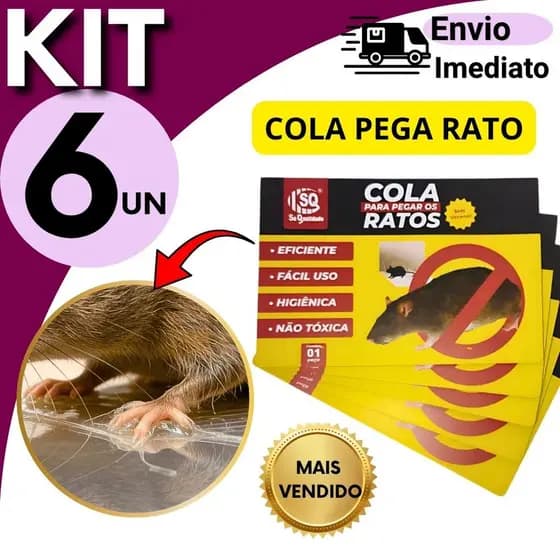 Armadilha Adesiva Forte 25x17cm 6 OU 3 Peças Contra Pragas