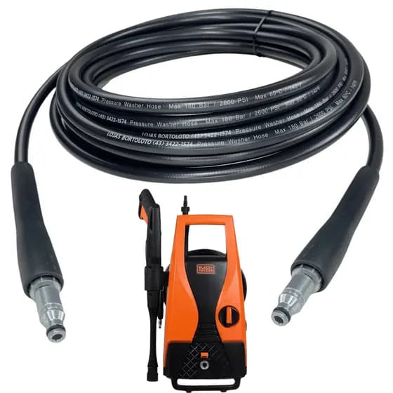 Mangueira Alta Pressão Compatível com Lavadora Black Decker PW1370 / PW1450 / BW18