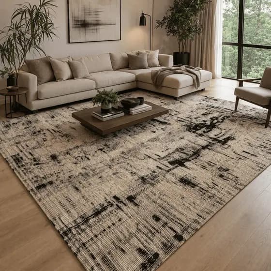 Tapete para Sala Decorativo Estampa Boho Geométrico Grande 3,00x2,00m