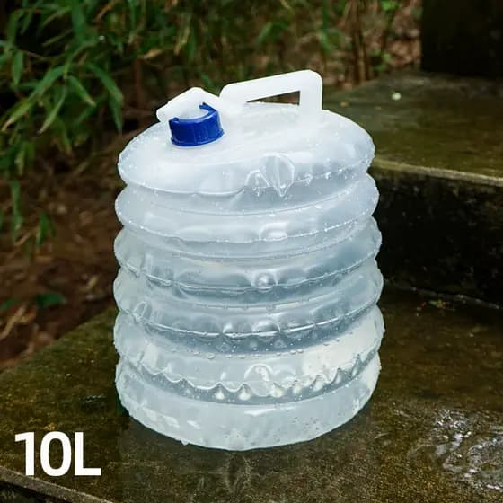 Balde retrátil PE externo 10L portátil dobrável para armazenamento de água Bolsa