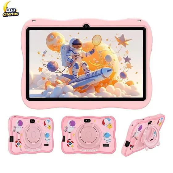 Tablet Infantil Android Q8 7 Polegadas Quad Core 16GB 8GB RAM Wi-Fi 5G Bluetooth 5.0 Resistente