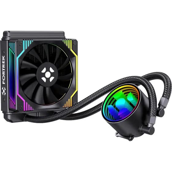 Water Cooler Fortrek Breezy Fan ARGB Rainbow, 120mm, Preto ou Branco