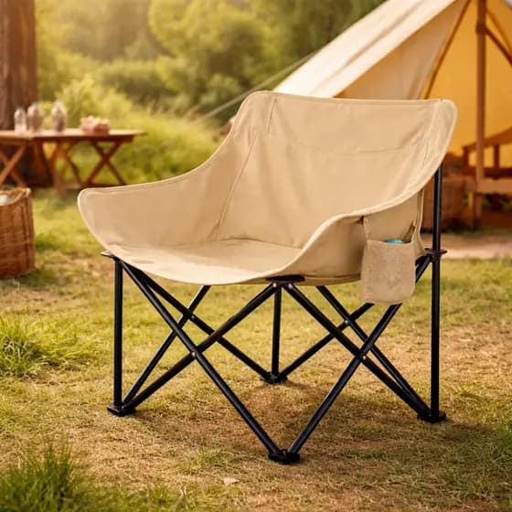 Kit 2 Cadeira de Camping Dobrável com Bolsa, Perfeita para Pescaria, Praia, Piqueniques e Atividades ao Ar Livre