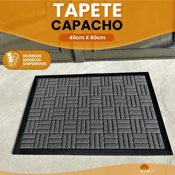 Capacho Porta Entrada Tapete Antiderrapante 40cm X 60cm Casa Loja Apartamento