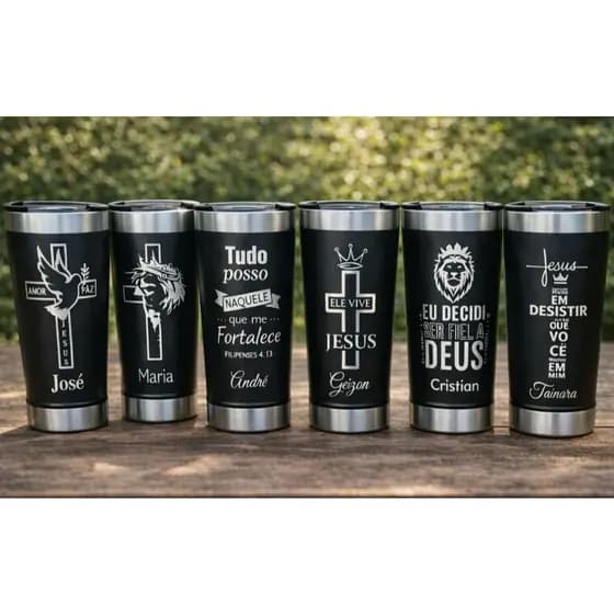 Copos Personalizados De Jesus Cristo Versão Versículos Bíblicos