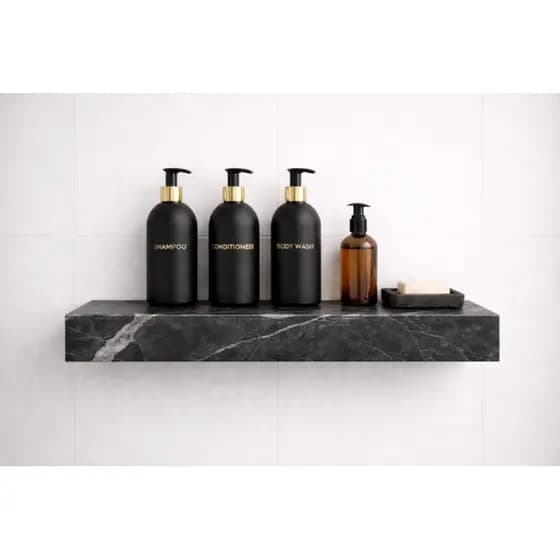 Prateleira em Porcelanato BOX Calacata black Premium 60 cm