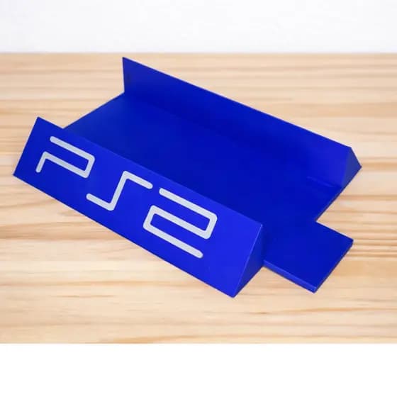 Suporte Vertical PS2 Fat Base Estável para PlayStation 2 Organização Setup Gamer