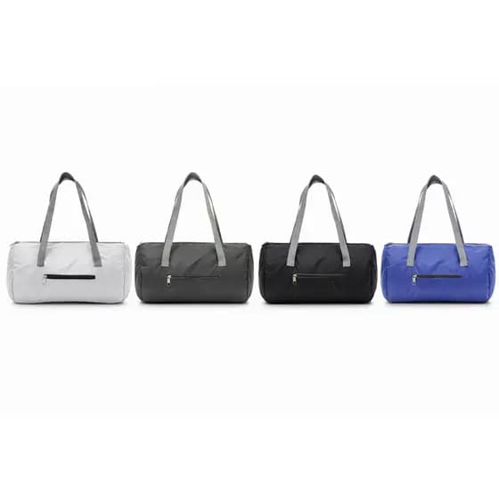 Bolsa Poliéster Impermeável 18L com Zíper e Bolso Frontal Bolsa de Viagem Academia Praia Leve Dobrável Resistente