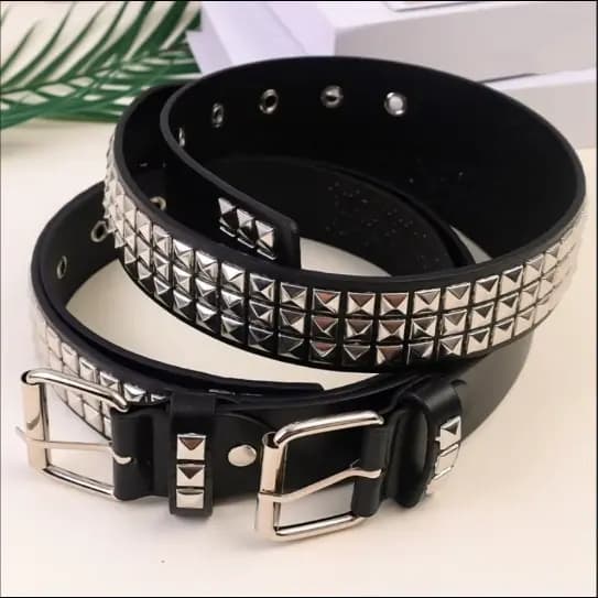 ACESSÓRIOS Nova Do Punk Rebite Cinto Para Mulheres Lantejoulas Personalidade Estilo Concave Fresco