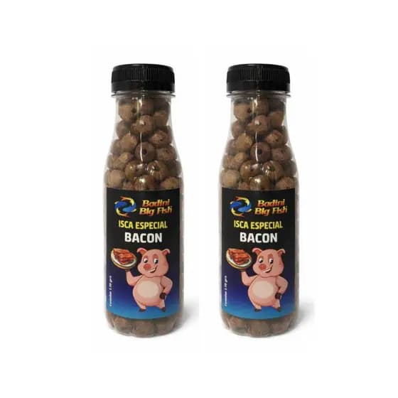 Kit c/2 iscas Ração Furadinha para Pesca Badini BigFish - Excelente Para Pesca - Produto Artesanal
