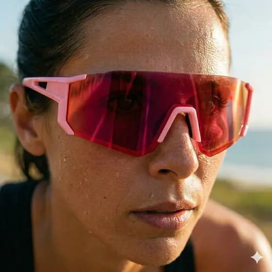 Óculos Esportivo UV400 Proteção Solar Lente Espelhada Ciclismo Corrida Bike Unissex Leve