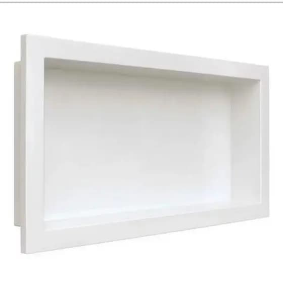 Nicho Embutir 32x62 Polímero Brilhante Banheiro Cozinha Nicho Parede Decorativo Organizador Resistente Impermeável