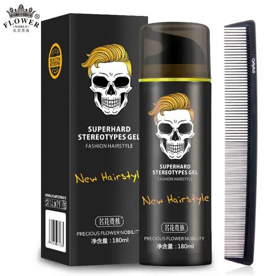 Homens homens gel creme estilo forte King Kong gel creme hidratante de longa duração cera de cabelo óleo de cabelo Mouss