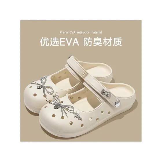 Buraco sapatos femininos Mary Jane sapatos femininos eva Baotou chinelos sandálias chinelos feminino coração de sola gro