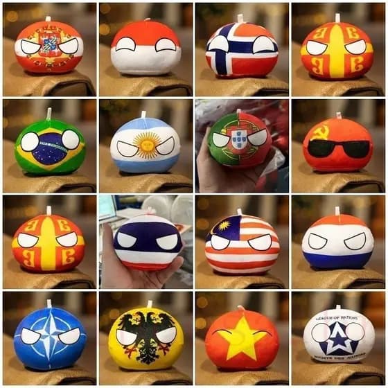 49 estilos de brinquedos de pelúcia de 10cm da seleção nacional, bola da Bolínia com bandeira, presente infantil, brinqu
