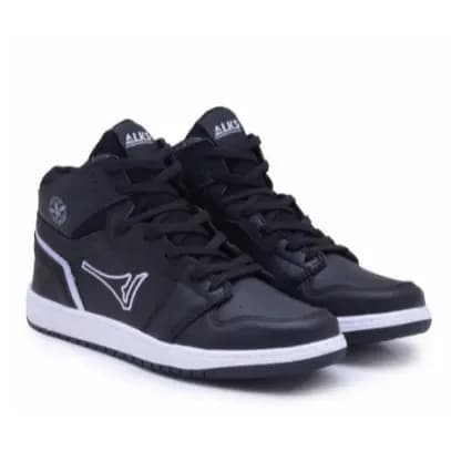 Tênis Cano Alto Botinha Feminino e Masculino Tenis de Basquete Original Alks Adulto Preto