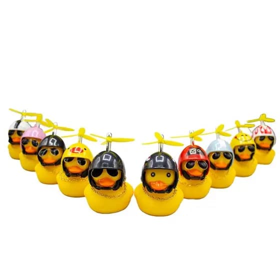 Patinho Jack da Zueira (Com Led) - Pato de Borracha Decora Bike Moto - Aleatório