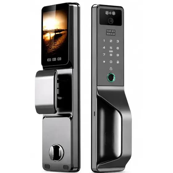 Fechadura Digital 6 em 1 com Reconhecimento Facial Biometria Wi-Fi App Tuya Ideal para Casa e Escritório (ALPHA-212)
