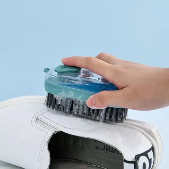Escova De Limpeza Multiuso Com Dispenser ara Sapatos Tênis Roupas